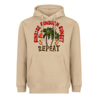 Mushroom sunrise sunburn sunnset repeat Heavyweight Hoodie - CowhideDigitalArt