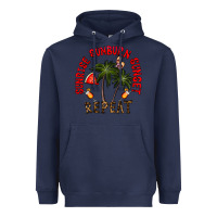 Navy sunrise sunburn sunnset repeat Heavyweight Hoodie - CowhideDigitalArt