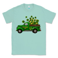 Seafoam st patricks truck shamrock horseshoe gold Classic Tee - RanaPortraitStore