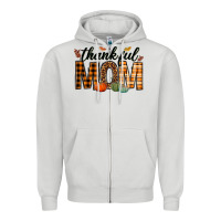 Dove Grey thankful mom Zipper Hoodie - texasbilliewilder
