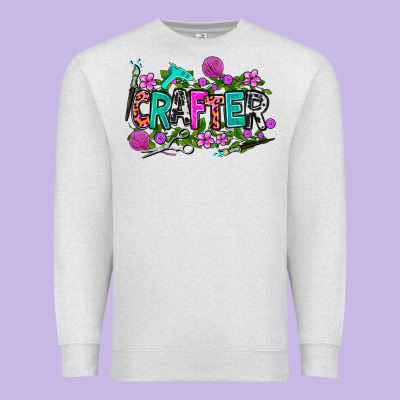 Crafter Premium Sweatshirt Designed By Adodesignshop