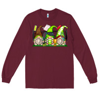 Burgundy tennis gnomes Long Sleeve Tee - Zillion Design Studio