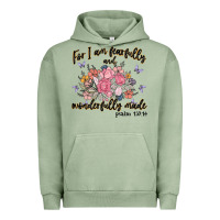 Pigment Oil Green for i am fearfully and wonderfully made Urban Hoodie - MaliasSmallBusiness