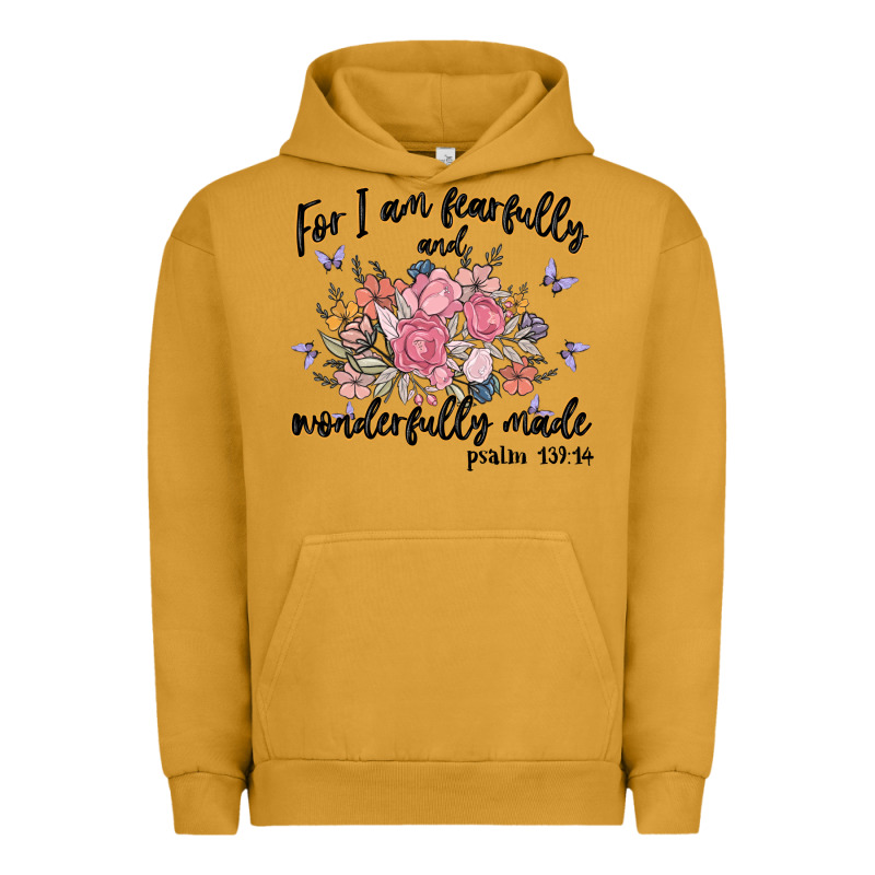 For I Am Fearfully And Wonderfully Made Urban Hoodie by MaliasSmallBusiness | Teevron