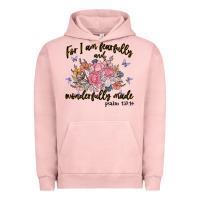 Pigment Salmon for i am fearfully and wonderfully made Urban Hoodie - MaliasSmallBusiness