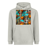 Moon Dust western sunset bison and sunflowers seamless pattern Heavyweight Hoodie - HRA Design Shop
