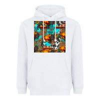 White western sunset bison and sunflowers seamless pattern Heavyweight Hoodie - HRA Design Shop