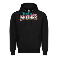 Black tired as a mother Zipper Hoodie - texasbilliewilder