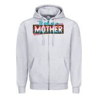 Heather Grey tired as a mother Zipper Hoodie - texasbilliewilder