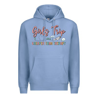 Colony Blue girls trip cheaper than therapy Premium Hoodie - MaliasSmallBusiness