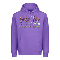Purple girls trip cheaper than therapy Premium Hoodie - MaliasSmallBusiness