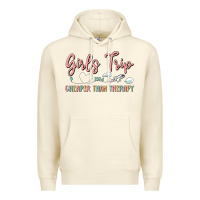 Sandshell girls trip cheaper than therapy Premium Hoodie - MaliasSmallBusiness
