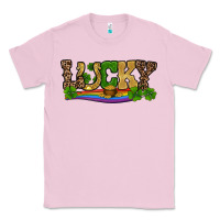 Bubblegum Pink st patricks shamrock gold with rainbow Classic Tee - RanaPortraitStore