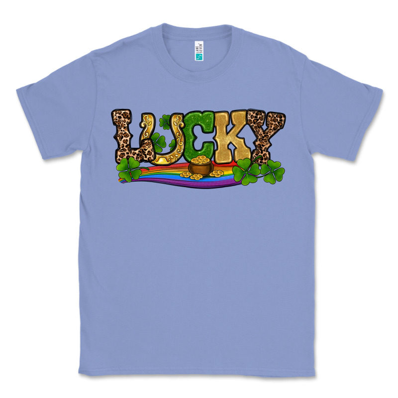 St Patricks Shamrock Gold With Rainbow Classic Tee by RanaPortraitStore | Teevron