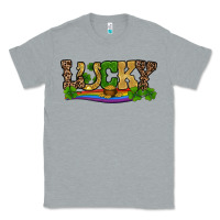 Heather Grey st patricks shamrock gold with rainbow Classic Tee - RanaPortraitStore