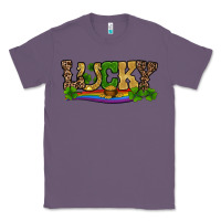 Lavender st patricks shamrock gold with rainbow Classic Tee - RanaPortraitStore