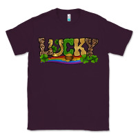 Plum st patricks shamrock gold with rainbow Classic Tee - RanaPortraitStore