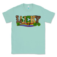 Seafoam st patricks shamrock gold with rainbow Classic Tee - RanaPortraitStore