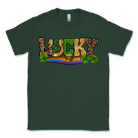 Sports Green st patricks shamrock gold with rainbow Classic Tee - RanaPortraitStore
