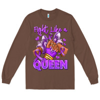 Chestnut fight like a queen lupus awareness afro girl sneak Long Sleeve Tee - RanaPortraitStore