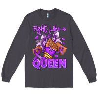 Smoke fight like a queen lupus awareness afro girl sneak Long Sleeve Tee - RanaPortraitStore