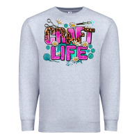 Heather Grey craft life Premium Sweatshirt - AdoDesignShop