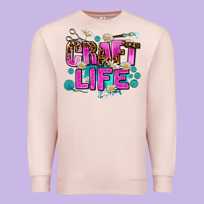 Craft Life Premium Sweatshirt Designed By Adodesignshop