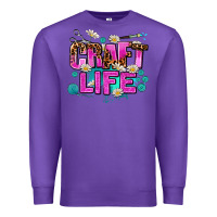 Purple craft life Premium Sweatshirt - AdoDesignShop