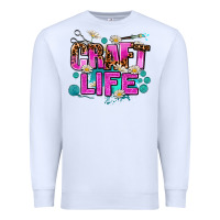 White craft life Premium Sweatshirt - AdoDesignShop
