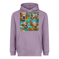 Lavender western sunflowers cow seamless pattern Heavyweight Hoodie - HRA Design Shop