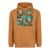 Meerkat western sunflowers cow seamless pattern Heavyweight Hoodie - HRA Design Shop