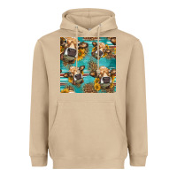 Mushroom western sunflowers cow seamless pattern Heavyweight Hoodie - HRA Design Shop