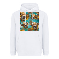 White western sunflowers cow seamless pattern Heavyweight Hoodie - HRA Design Shop