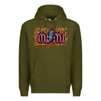 Army Green Leopard Mimi Lightning Premium Hoodie - RanaPortraitStore