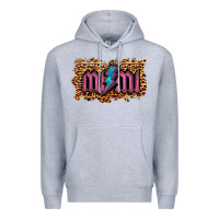 Heather Grey Leopard Mimi Lightning Premium Hoodie - RanaPortraitStore