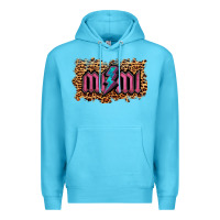 Ocean Blue Leopard Mimi Lightning Premium Hoodie - RanaPortraitStore