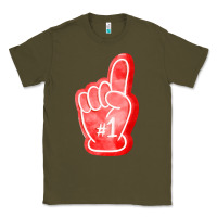 Army Green number one foam finger Classic Tee - FaDigitalArtStudio