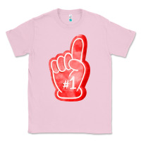 Bubblegum Pink number one foam finger Classic Tee - FaDigitalArtStudio