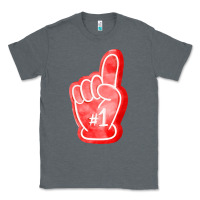 Charcoal Heather number one foam finger Classic Tee - FaDigitalArtStudio