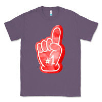 Lavender number one foam finger Classic Tee - FaDigitalArtStudio