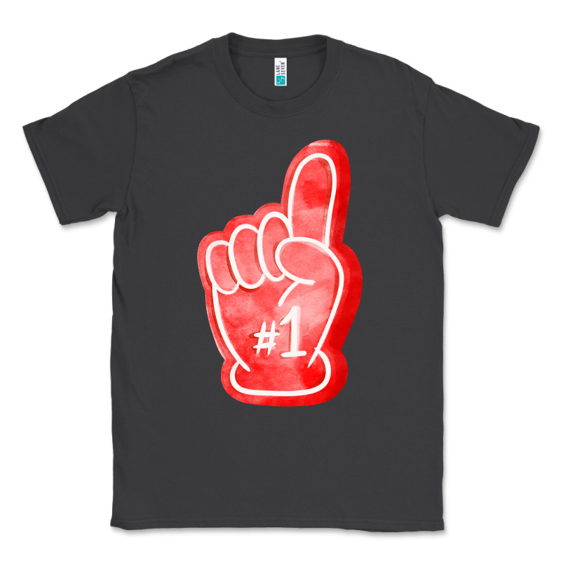 Number One Foam Finger Classic Tee by FaDigitalArtStudio | Teevron