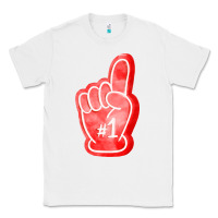White number one foam finger Classic Tee - FaDigitalArtStudio