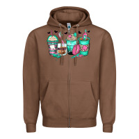 Chestnut dentist coffee cups Zipper Hoodie - Zillion Design Studio