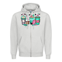 Dove Grey dentist coffee cups Zipper Hoodie - Zillion Design Studio