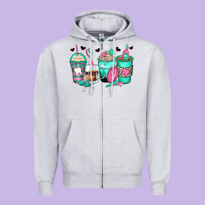 Dentist Coffee Cups Zipper Hoodie Designed By Zillion Design Studio