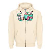 Sandshell dentist coffee cups Zipper Hoodie - Zillion Design Studio
