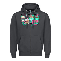 Smoke dentist coffee cups Zipper Hoodie - Zillion Design Studio