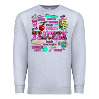 Heather Grey come on teacher lets go party Premium Sweatshirt - AdoDesignShop
