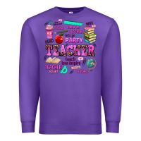 Purple come on teacher lets go party Premium Sweatshirt - AdoDesignShop