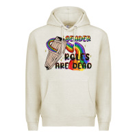Oatmeal Heather gender roles are dead Premium Hoodie - MaliasSmallBusiness